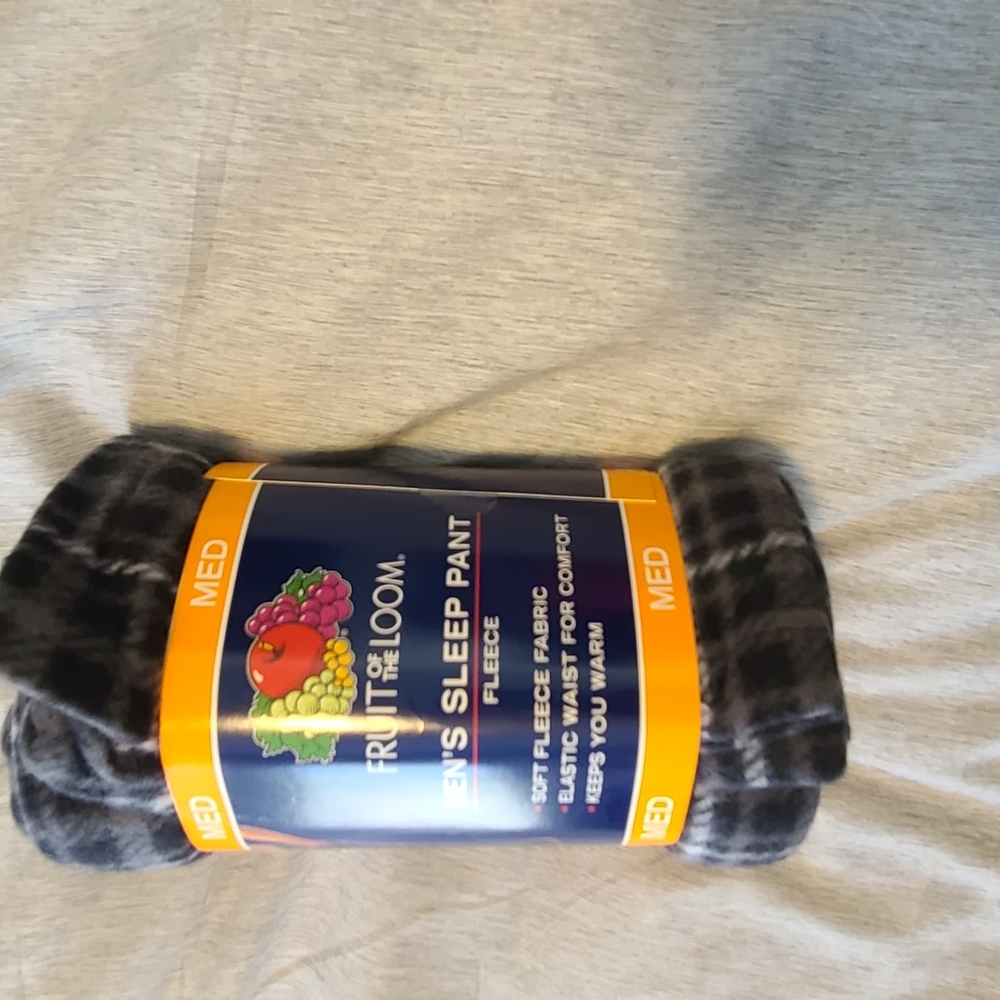 Medium Gray and Black Plaid Pants